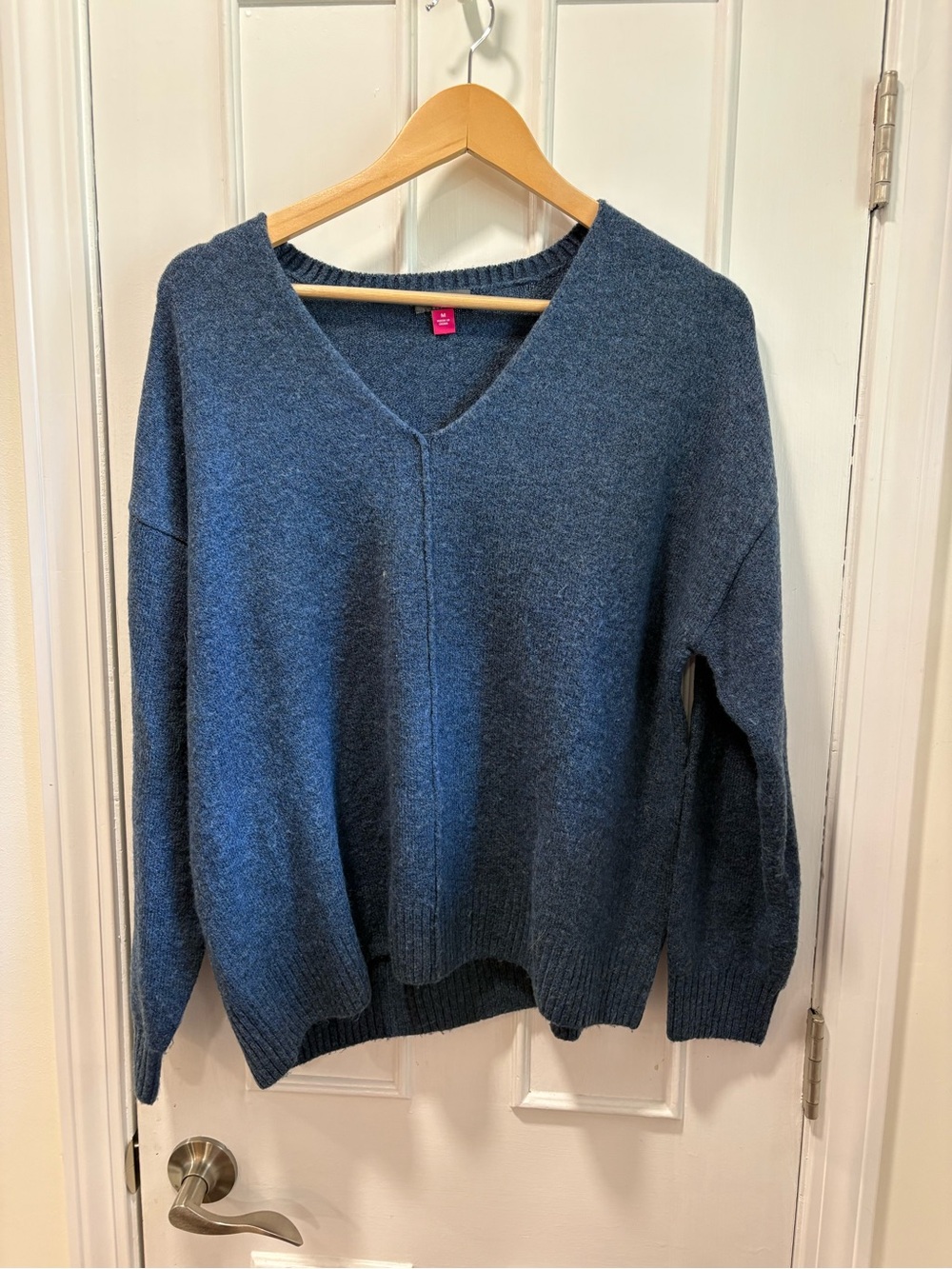 Vince Camuto Slate Blue V-Neck Sweater